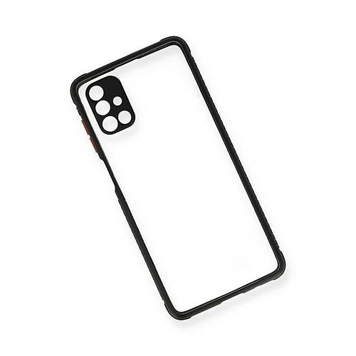 Galaxy M51 K�l�f Miami �effaf Silikon - Siyah