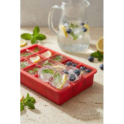15 Hazneli Silikon Buz Kal�b� & �ok Ama�l� Buzluk Ve Dondurucu Organizeri 12x19 cm
