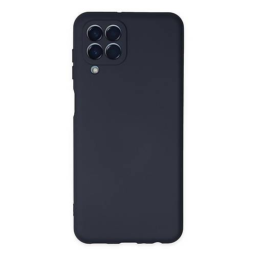 Galaxy M33 K�l�f Nano i�i Kadife Silikon - Lacivert