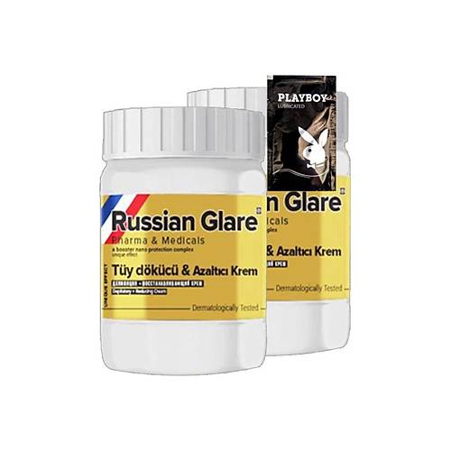 Playboy Rusian Glare T�y D�k�c� Azalt�c� Krem Nano 2'li x 50 ml Rus Merhemi + Yan�nda Jel