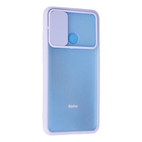 Redmi 9C K�l�f Palm Buzlu Kamera S�rg�l� Silikon - Lila