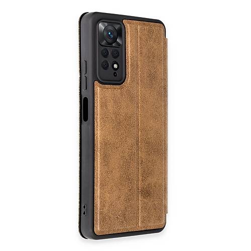 Redmi Note 12 Pro 4G K�l�f Flip Cover - Taba