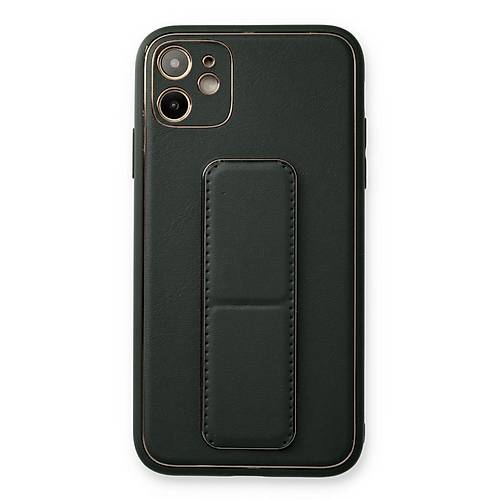 iPhone 12 K�l�f Coco Deri Standl� Kapak - F�me