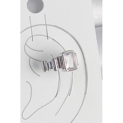 Pirin� G�m�� Renk Kare Zirkon Ta�l� Kad�n K�k�rdak Model K�pe