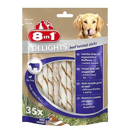 Delights Bones Biftekli Twested Sticks Burgu �ubu�u K�pek �d�l� 190 Gr