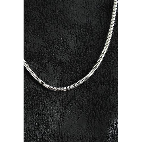 316L �elik Oval �talyan Zincir Model G�m�� Renk Erkek Kolye