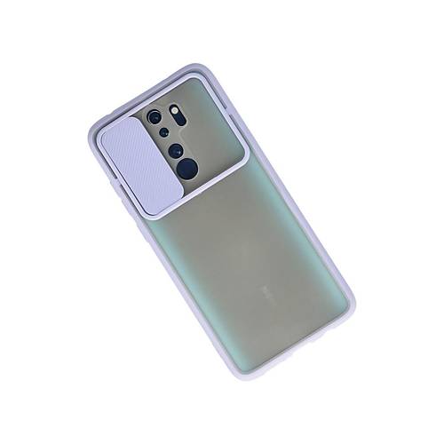 Redmi Note 8 Pro K�l�f Palm Buzlu Kamera S�rg�l� Silikon - Lila