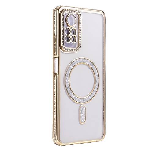 Redmi Note 12 Pro 4G Joke Simli Magneticsafe K�l�f - Gold