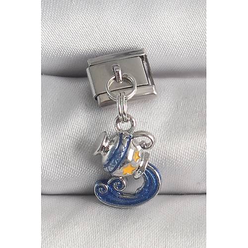 316L �elik G�m�� Renk Sallant� Kova Bur� Model Nomination Charm