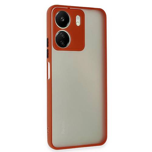 Redmi 13C K�l�f Montreal Silikon Kapak - K�rm�z�