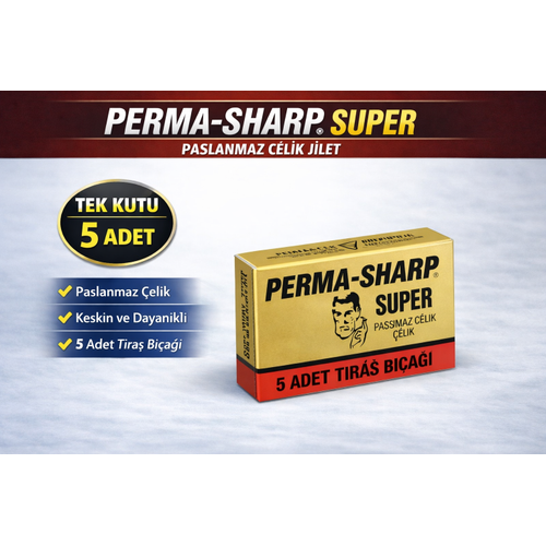 Perma-Sharp Super Paslanmaz �elik T�ra� B��a�� 5�li 1 Kutu