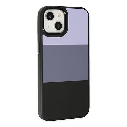 iPhone 14 Plus K�l�f King Kapak - Lila-Siyah