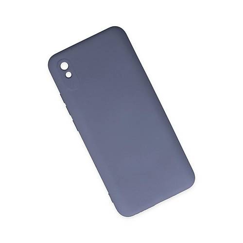 Redmi 9A K�l�f Nano i�i Kadife Silikon - Gri