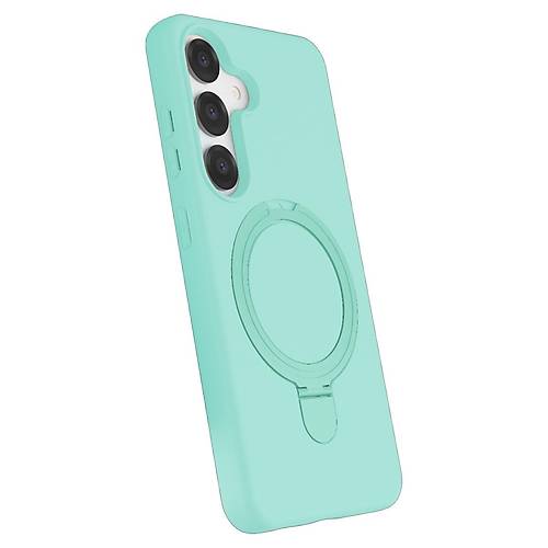 Galaxy S25 Regal Magsafe Standl� Kapak - Su Ye�ili