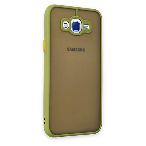 Galaxy J7 K�l�f Montreal Silikon Kapak - A��k Ye�il