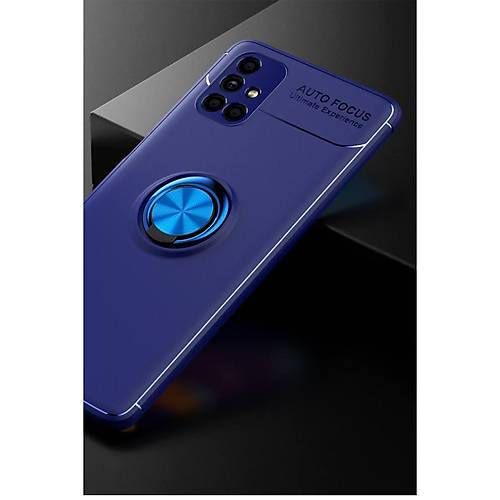 Galaxy M51 K�l�f Range Y�z�kl� Silikon - Mavi