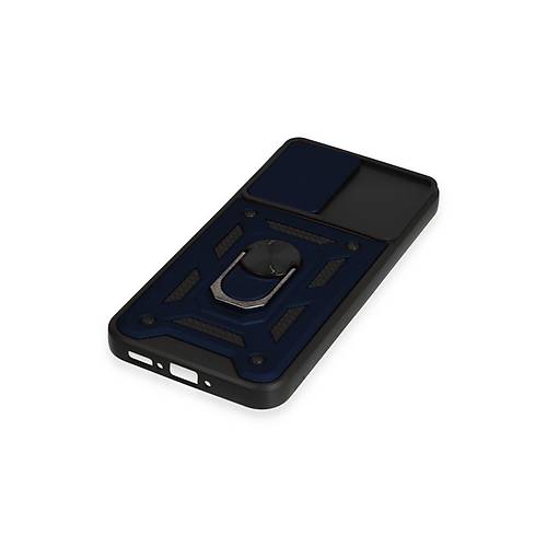 Galaxy A34 5G K�l�f Pars Lens Y�z�kl� Silikon - Lacivert