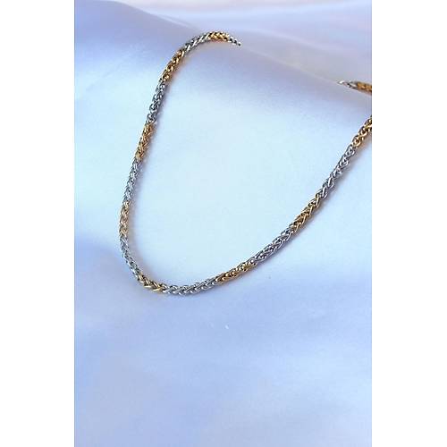 316L �elik Mix Renk Kal�n Zincir Model Erkek Kolye