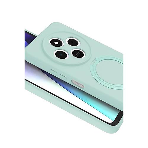 Redmi 14C Regal Magsafe Standl� Kapak - Su Ye�ili