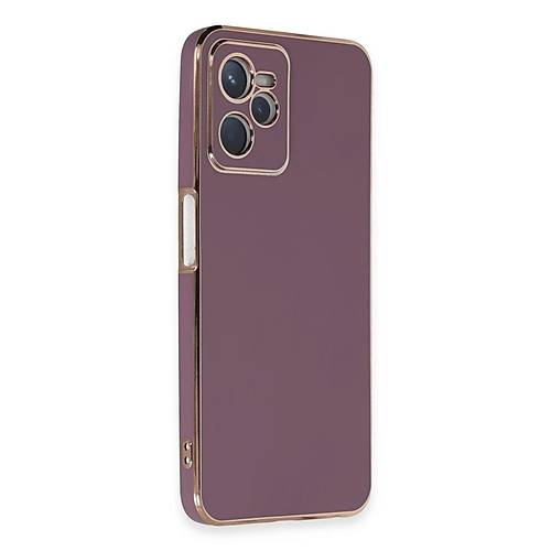 Realme C35 K�l�f Volet Silikon - Mor