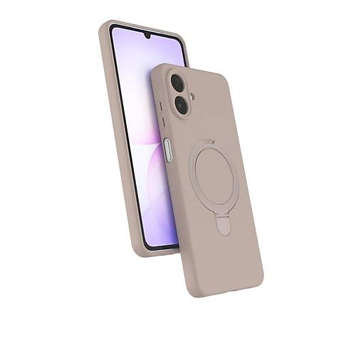 Galaxy A07 4G Regal Magsafe Standl� Kapak - ��l Titanyum