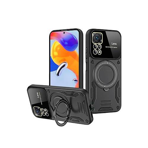 Realme 11 Pro Plus Joy Lens Standl� Kapak - Siyah