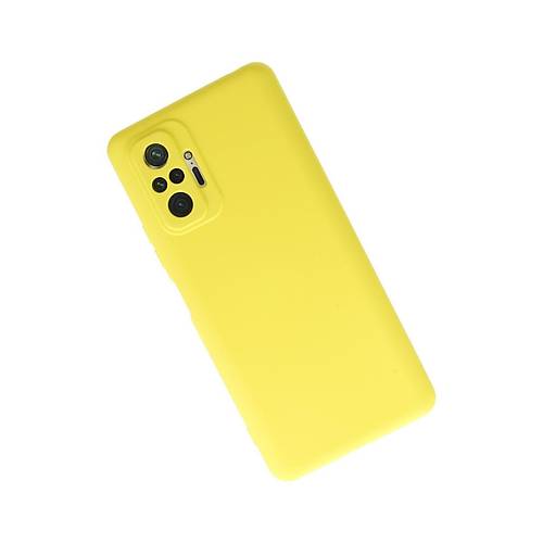 Redmi Note 10 Pro K�l�f Nano i�i Kadife Silikon - Sar�