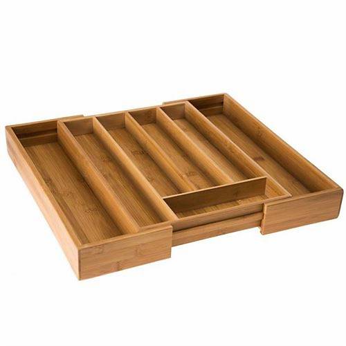Bambu Ayarlanabilir �ekmece i�i Ka��kl�k & �ekmece ��i Organizer (25*35*5 / 39*35*5)