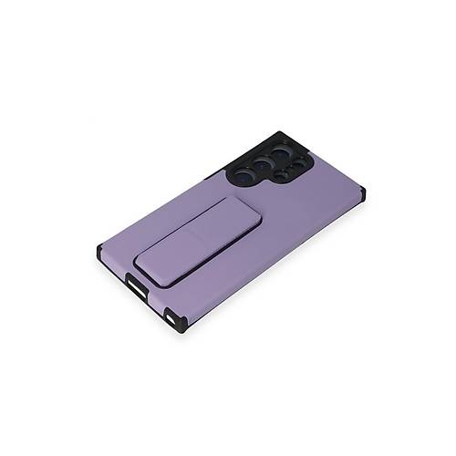 Galaxy S23 Ultra K�l�f Mega Standl� Silikon - Lila