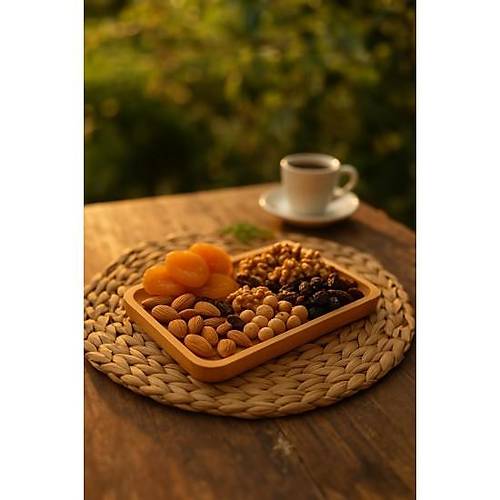 Dikd�rtgen Bambu Sunumluk 14x24 cm