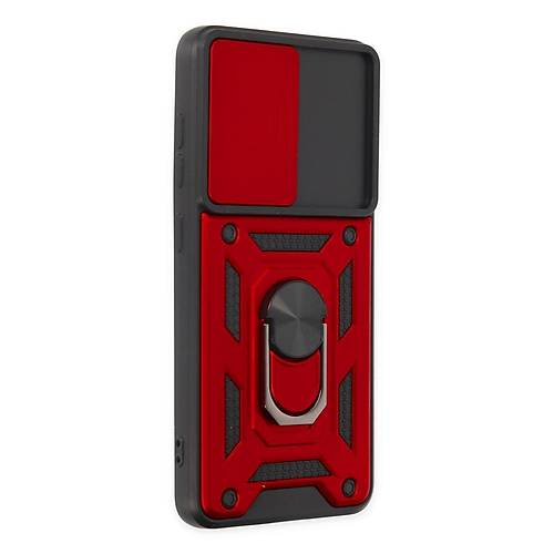 Galaxy S21 FE K�l�f Pars Lens Y�z�kl� Silikon - K�rm�z�