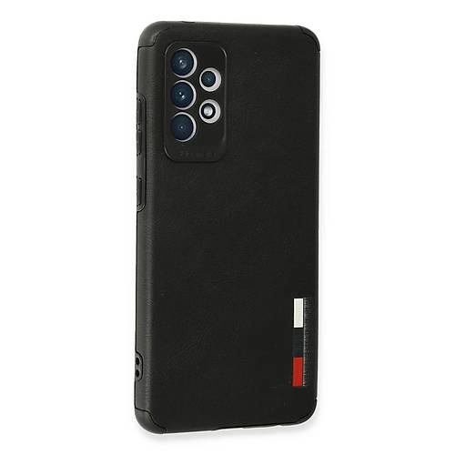 Galaxy A72 K�l�f Loop Deri Silikon - Siyah