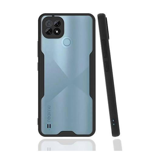Realme C21 K�l�f Platin Silikon - Siyah
