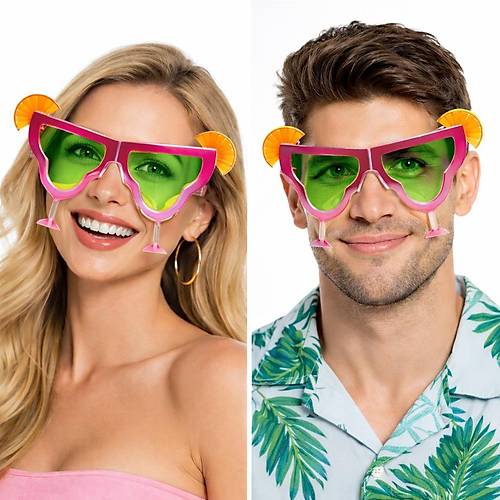 Margarita Bardak �eklinde Parti G�zl��� Pembe 16x8 cm