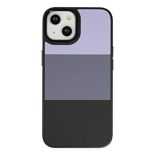 iPhone 14 Plus K�l�f King Kapak - Lila-Siyah