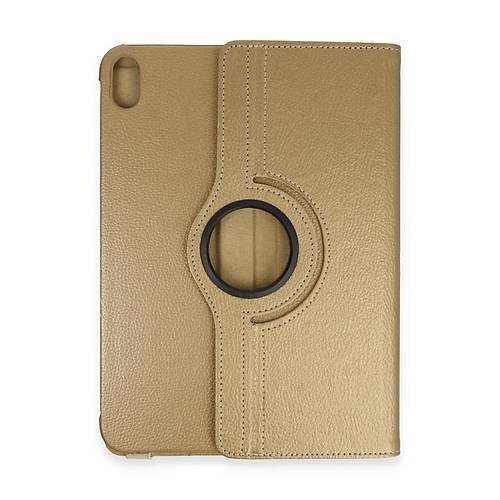 iPad 2022 10.9 (10.nesil) K�l�f 360 Tablet Deri K�l�f - Gold
