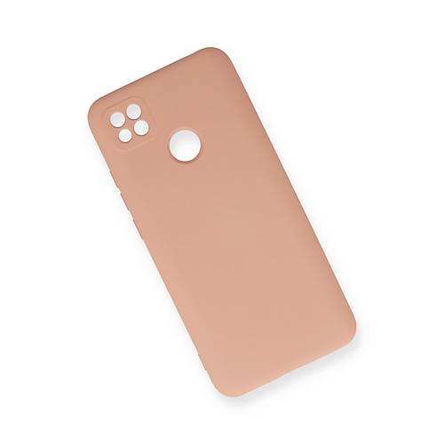 Redmi 9C K�l�f Nano i�i Kadife Silikon - Pudra