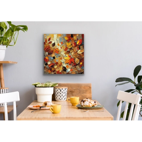 Sonbahar Mevsimi Kanvas Tablo 60x60cm