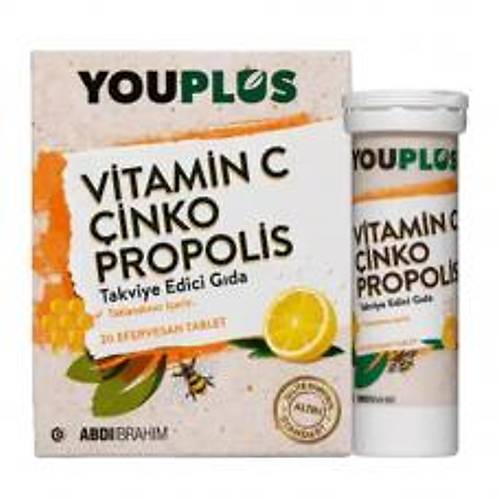 Youplus Vitamin C �inko Propolis Efervesan 20 Tablet