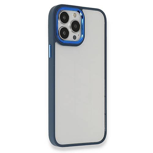 iPhone 13 Pro K�l�f Dora Kapak - Mavi