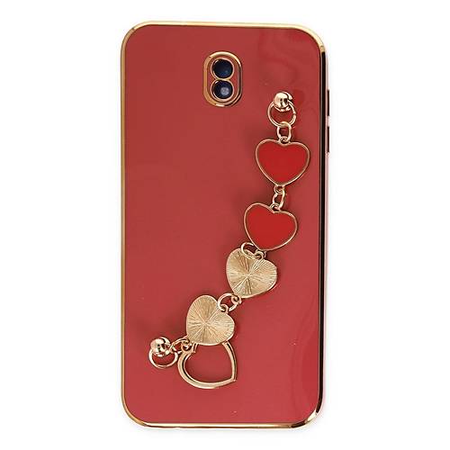 Galaxy J7 Pro / J730 K�l�f Esila Silikon - K�rm�z�