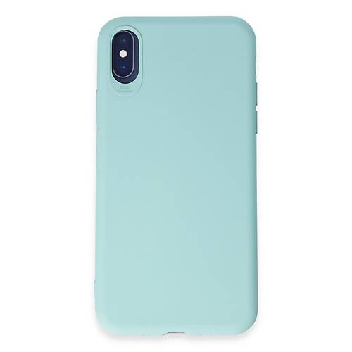 iPhone X K�l�f First Silikon - Turkuaz