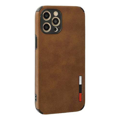 iPhone 12 Pro Max K�l�f Loop Deri Silikon - Kahverengi
