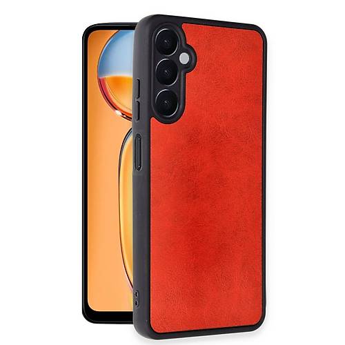 Galaxy A05S K�l�f Aras Deri Kapak - K�rm�z�