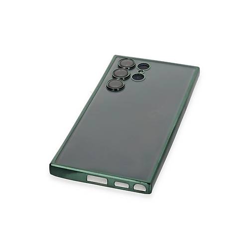 Galaxy S22 Ultra K�l�f Razer Lensli Silikon - Ye�il
