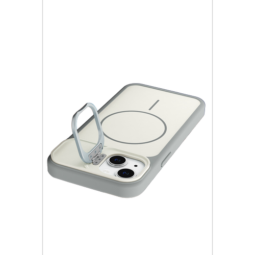 iPhone 15 Pale Magsafe Standl� Kapak - Beyaz
