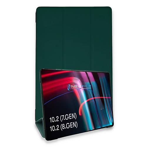iPad 10.2 (7.nesil) K�l�f Tablet Smart K�l�f - Koyu Ye�il