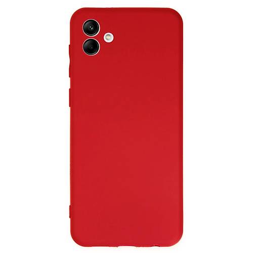 Galaxy A04 K�l�f First Silikon - K�rm�z�
