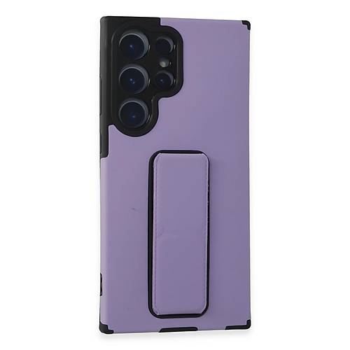 Galaxy S23 Ultra K�l�f Mega Standl� Silikon - Lila