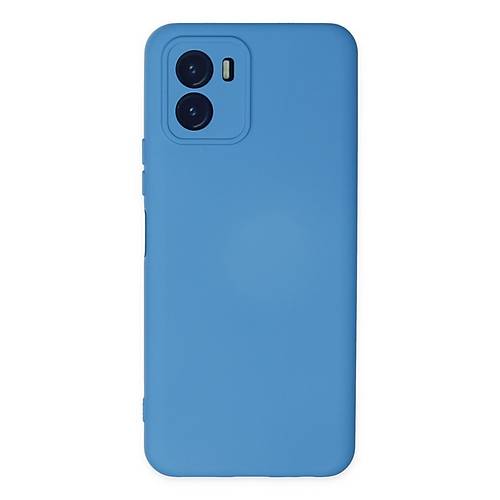 Y15S K�l�f Nano i�i Kadife Silikon - Mavi